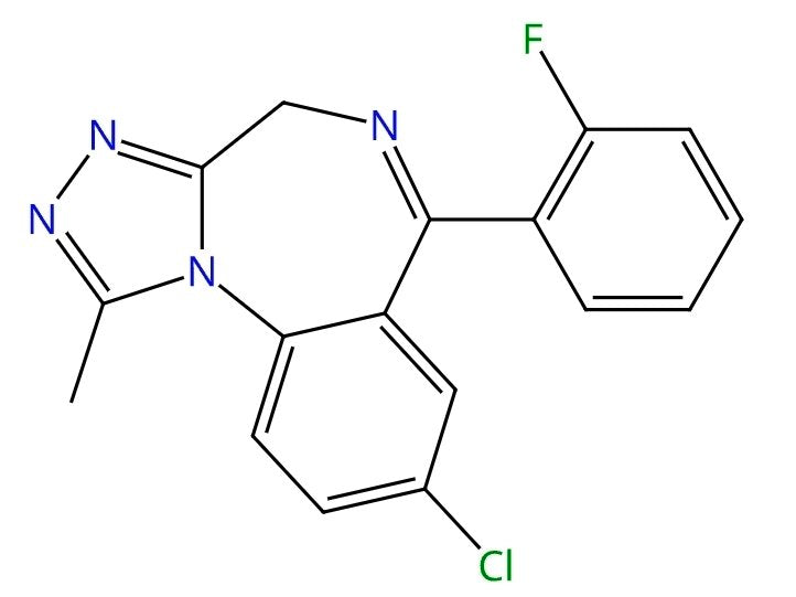 Flualprazolam 1.5mg Research Tablet